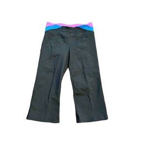 Tek Gear Shapewear Black Purple Blue Stretch Capris Women's Size Medium M